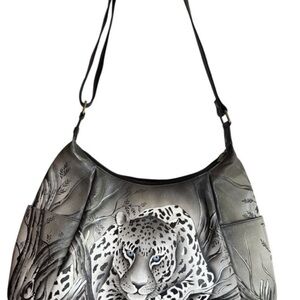 Anna by Anuschka hand painted genuine leather shoulder/crossbody